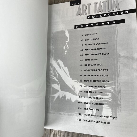The Art Tatum Collection Sheet Music Artist Transcriptions Hal Leonard - Picture 5 of 5